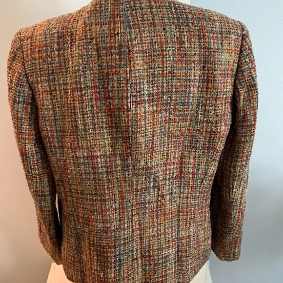 KASPER. Multicolor Tweed Women's Jacket. Size 14. - Picture 4 of 6